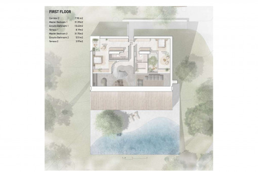Plano de la planta superior