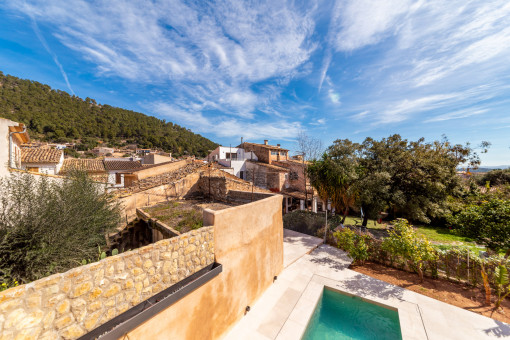 Vista a la piscina
