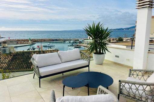 terraza privada en la azotea con vistas panoramicas