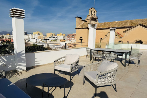 terraza privada en la azotea con vistas panoramicas
