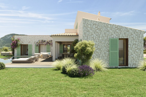 Terraza y jardín