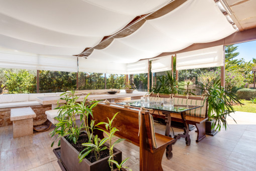 Comedor al aire libre