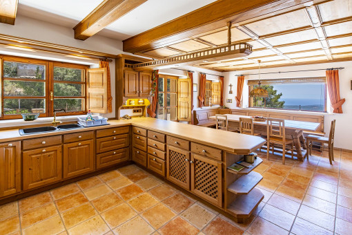 Cocina rústica