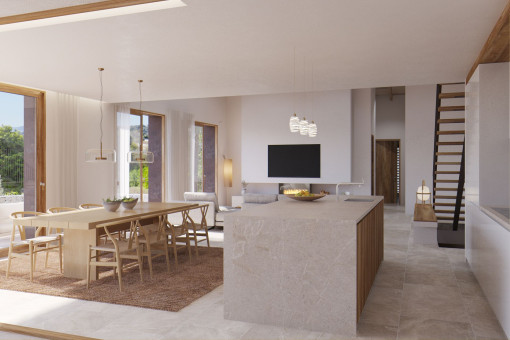 Salón-comdor y cocina