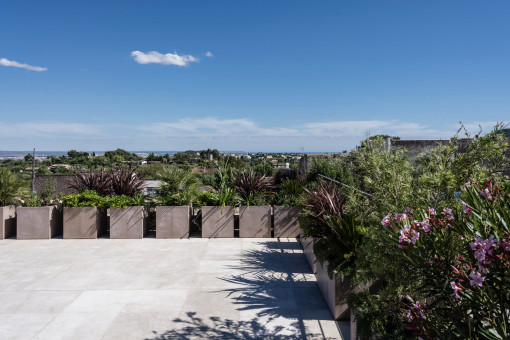 Terraza en la azotea con cocina y jacuzzi