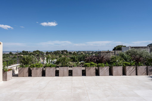 Terraza en la azotea con vista panoramica