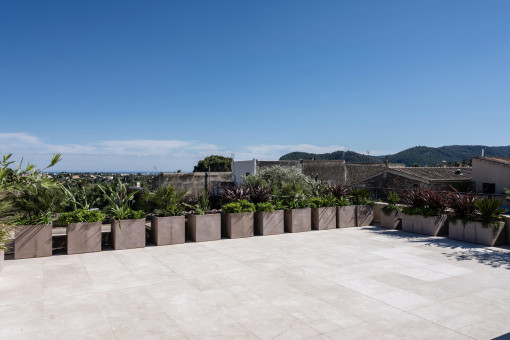Terraza en la azotea con vista panoramica