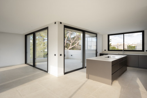 Espacios diáfanos con cocina integrada