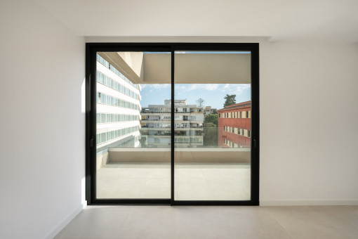 Uno de los tres dormitorios