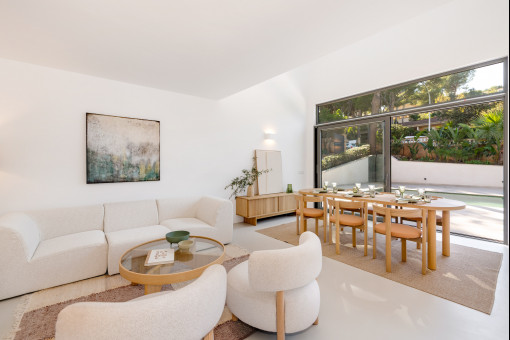 Salón-comedor con acceso a la terraza