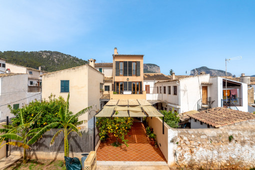 Vista a la casa