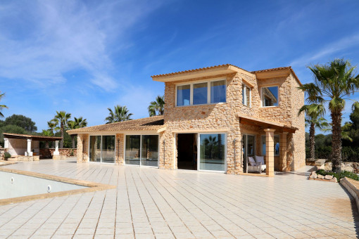 Vista a la casa