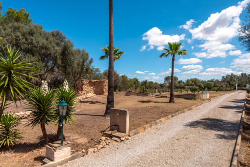 Acceso a la finca