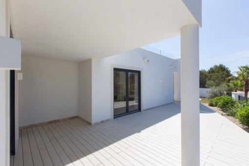 Vista exterior de la villa