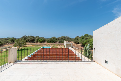 Terraza con vistas a la lejanía