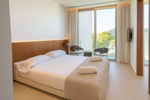 Cuarto dormitorio doble en la planta superior