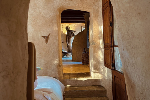 Transición del dormitorio a la sala de estar