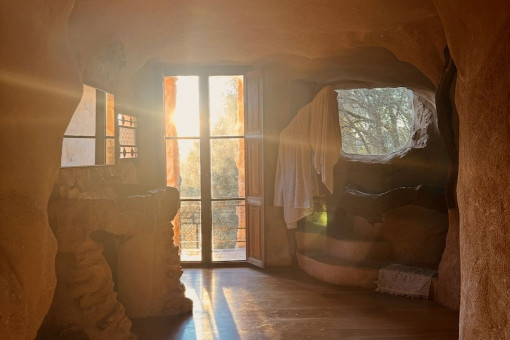 Baño con arquitectura inspirada en la naturaleza