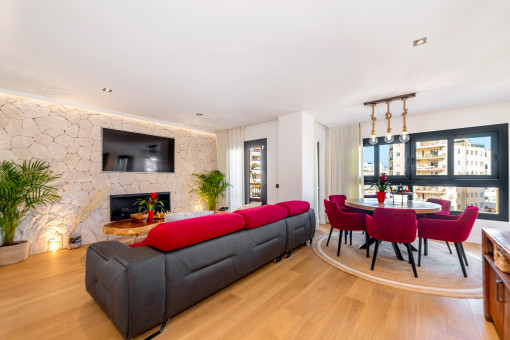 Elegante piso modernizado con plaza de aparcamiento en el centro de Palma