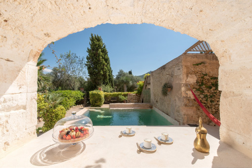 Vista a la piscina