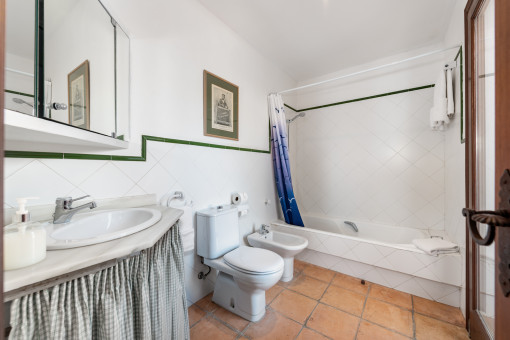 Uno de siete baños