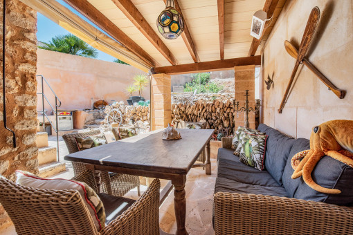 Terraza cubierta Casa 2 