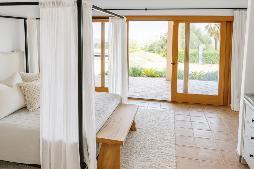 La suite principal en la casa principal