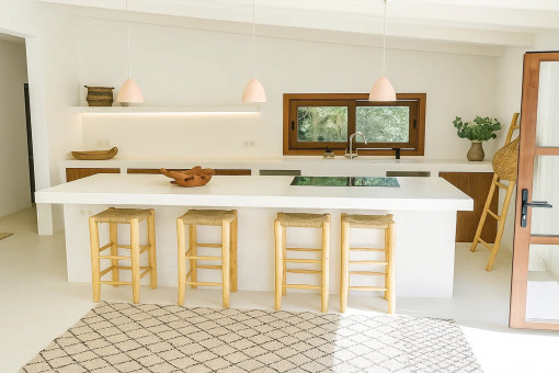 Cocina americana de la casa de invitados