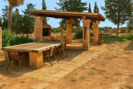 Zona de barbacoa cubierta