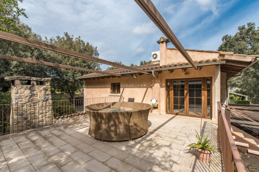 Terraza en planta superior con vistas