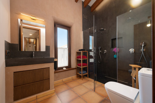 Baño de ducha en suite