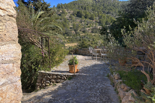 Terrazas con vistas a las montañas