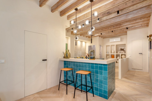 Cocina y comedor de planta abierta