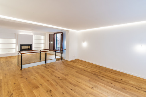 Impresionante sala de estar y comedor