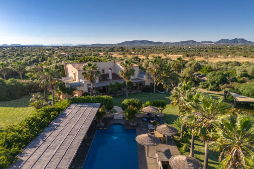 Vista de la casa