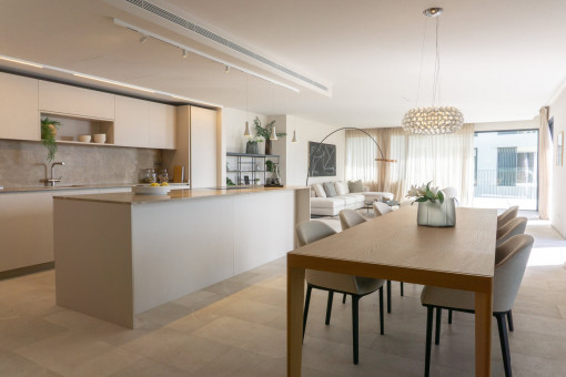 Open plan living space 
