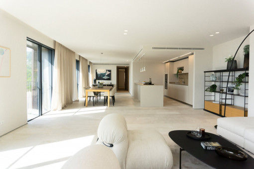 Open plan living space 