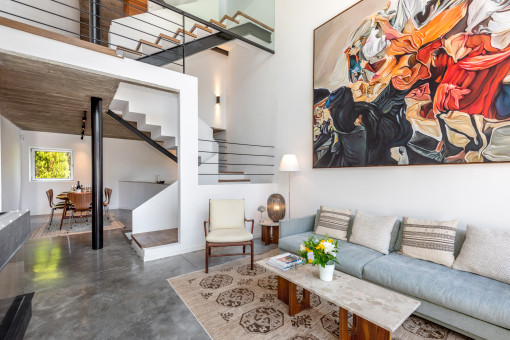 Espacio de estar de planta abierta