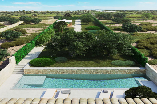 Jardín grande