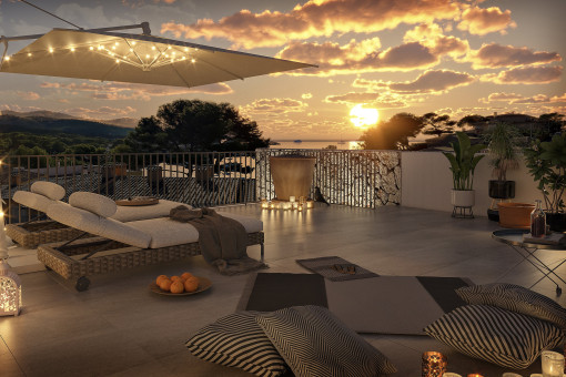 Estilo de vida moderno y naturaleza – Ático con diseño y vistas al mar en Sant Elm