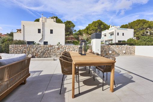 Idílica azotea para relajarse