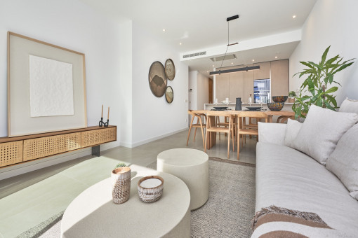 Salón-comedor de concepto abierto