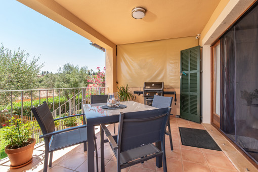 Terraza con acceso al jardin