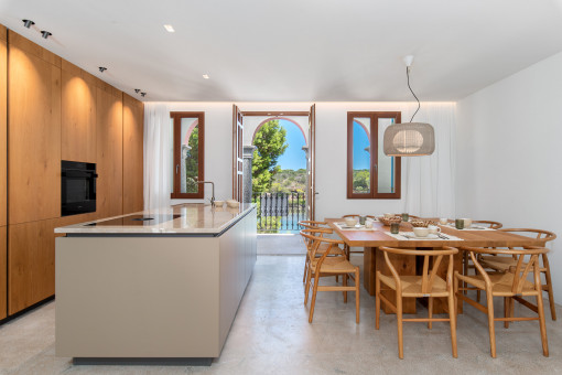 Saläon-comedor abierto