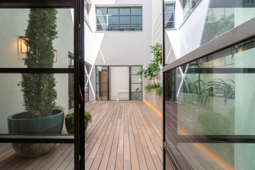 Patio con privacidad