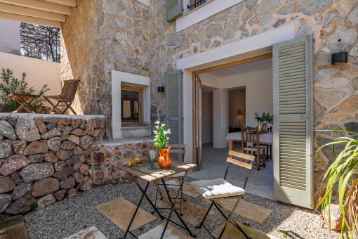 Terraza en el jardin