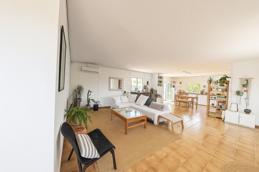 Zona de estar del apartamento de invitados
