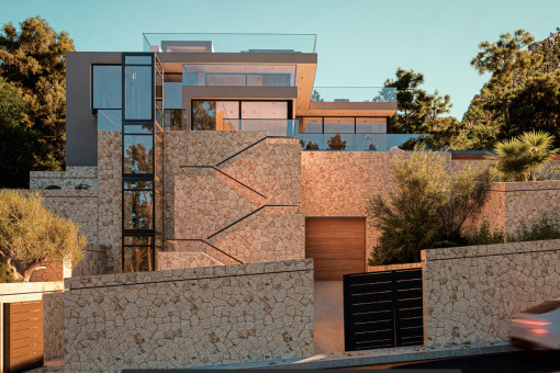 Fachada de piedras naturales