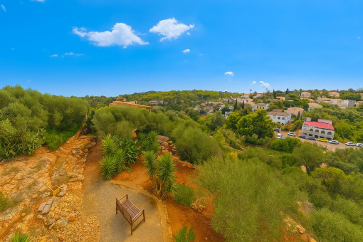 Vista panorámica sobre la urbanización desde la segunda parcela