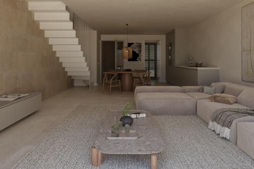 Concepto de cocina abierta